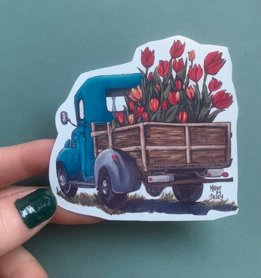 Tulip Truck Sticker