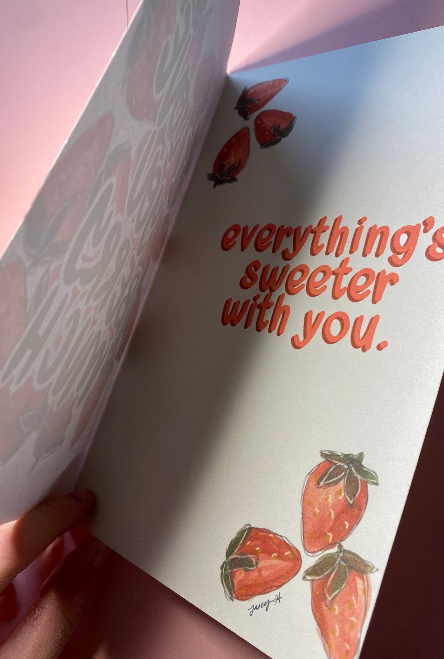 Love You Berry/Sweeter with You Strawberry Card