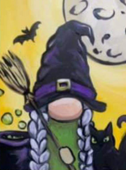 Witch Gnome Paint Class at Apex Nutrition in Harrah 10/25 6-8PM