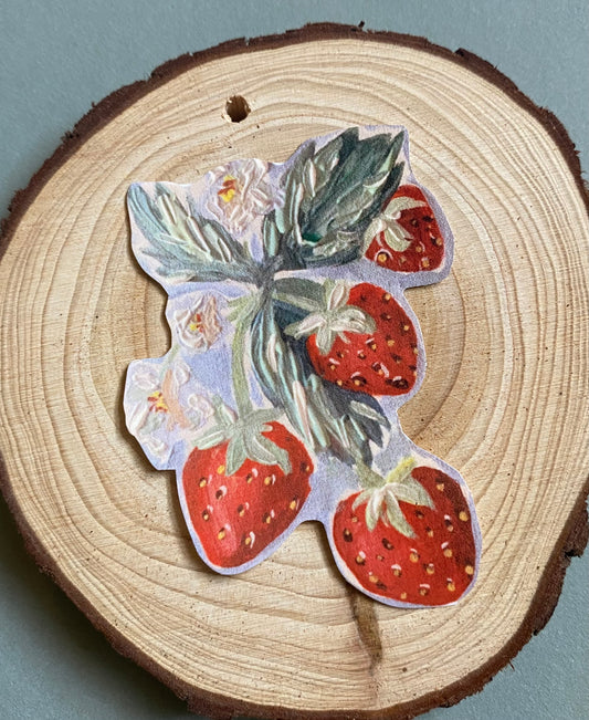 Strawberry sticker