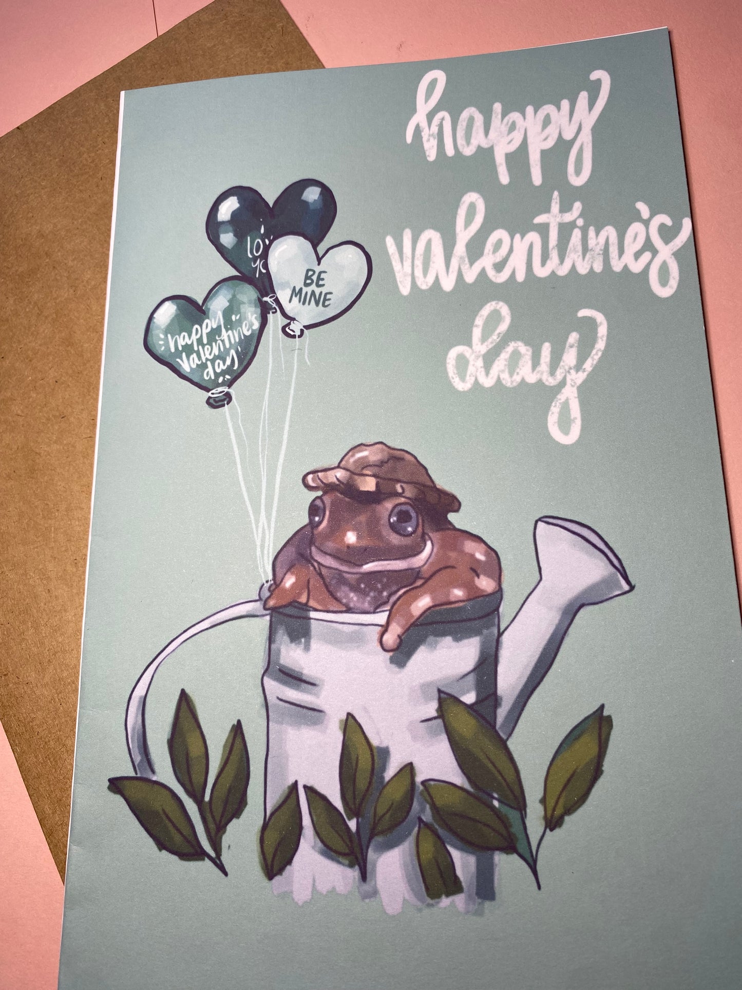 Frog Valentine Card