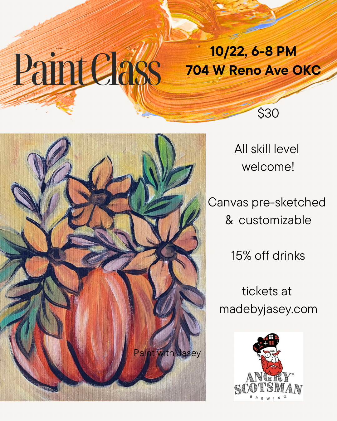 Angry Scotsman Brewing Paint Event