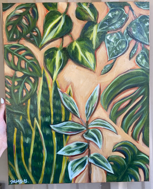 Plant Acrylic Painting