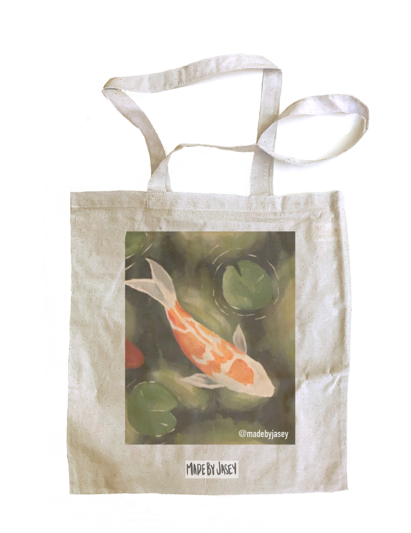 Koi Fish Cotton Tote Bag