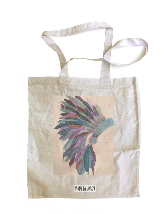 Head-dress Cotton Tote Bag