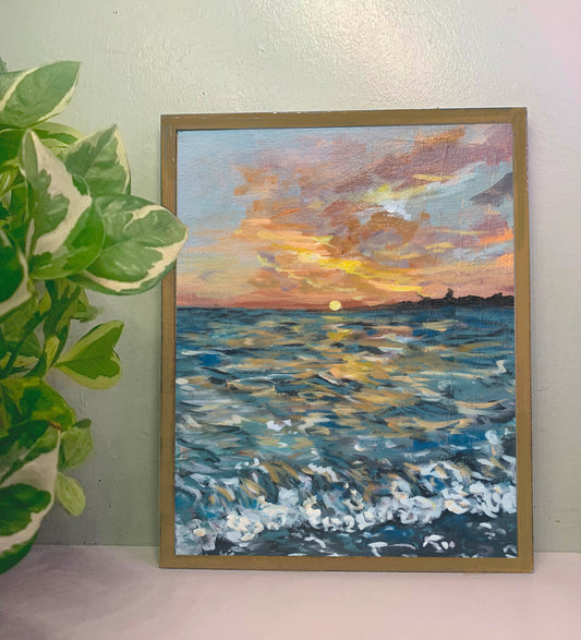 Beach Sunset Art Print