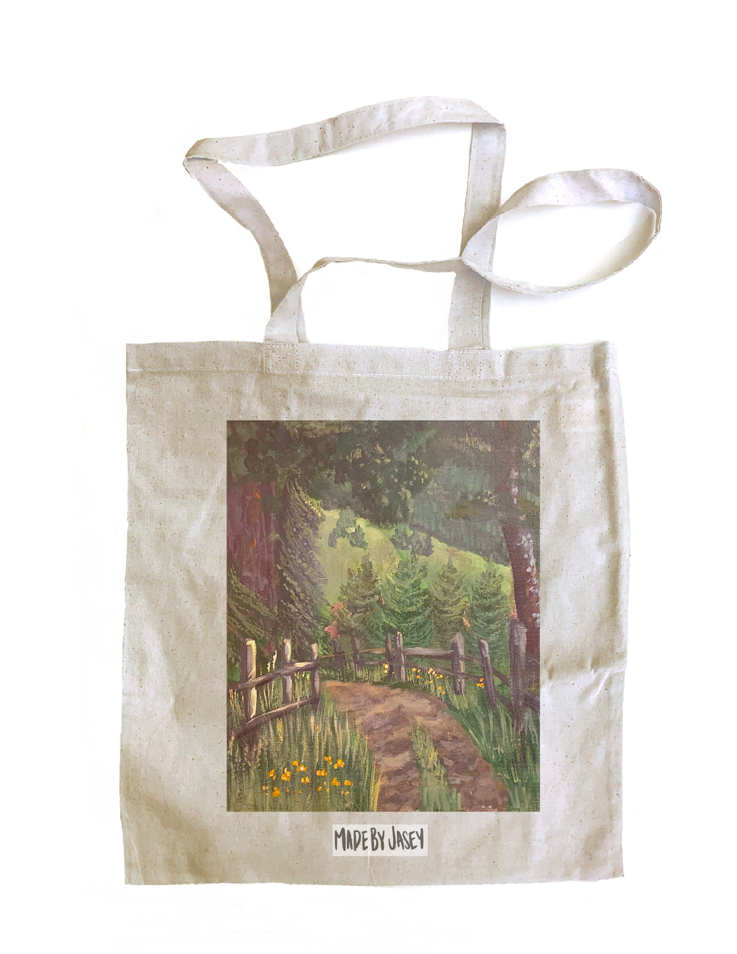 Tree Trail Landscape Tote Bag