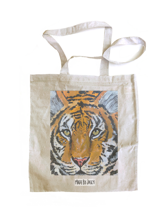 Tiger Cotton Tote Bag