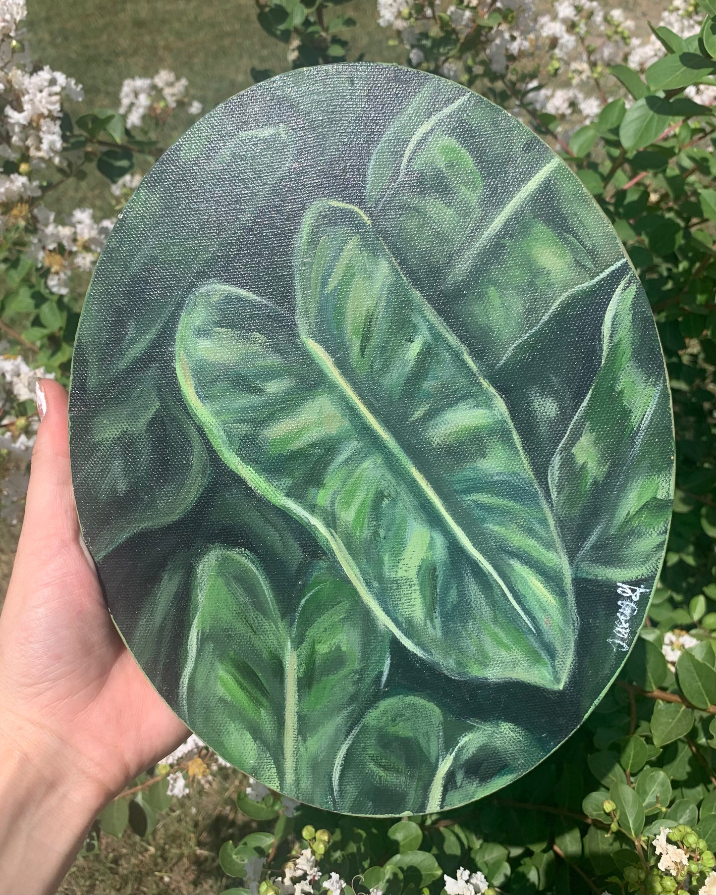 Green Botanical Plant Acrylic Painting