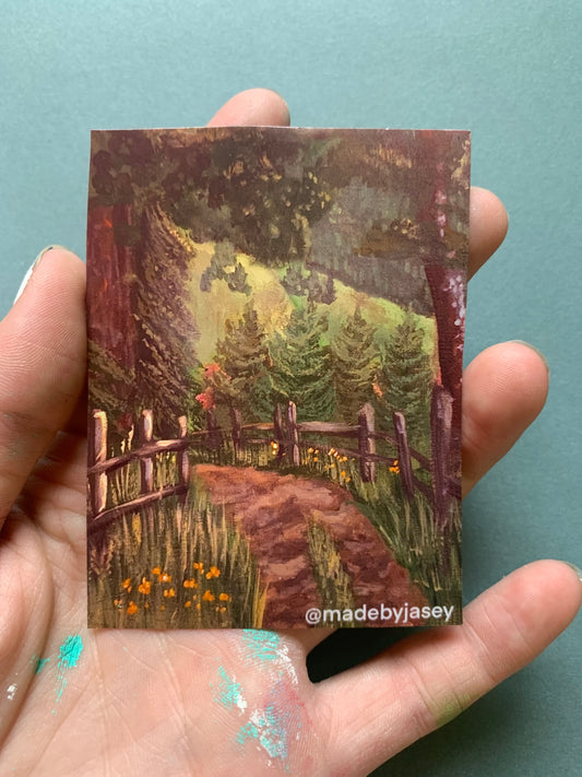 Tree Trail Landscape Sticker