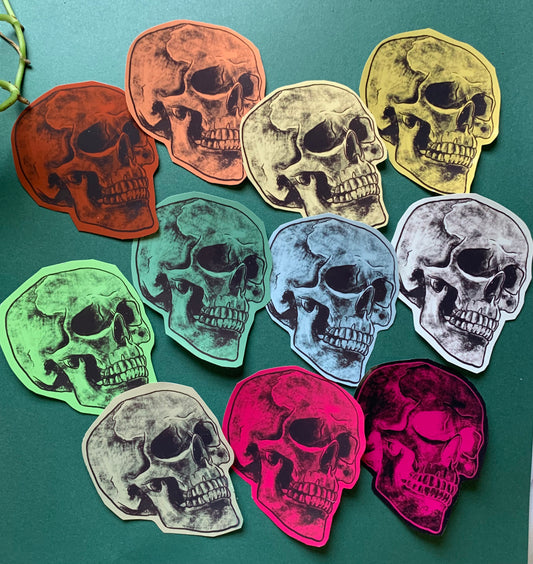 Color Skull Sticker