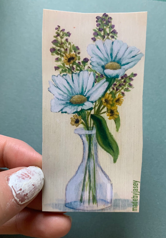 Daisy in Vase Sticker