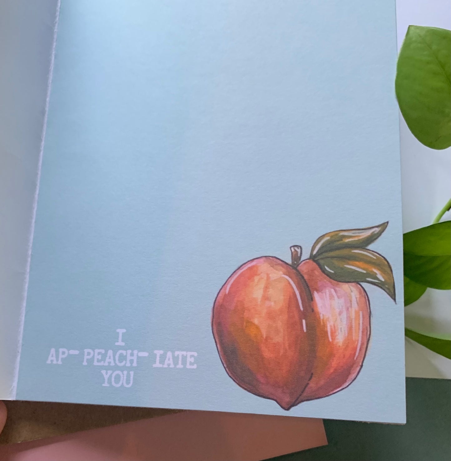 You’re A Peach Love A-peach-iation Card