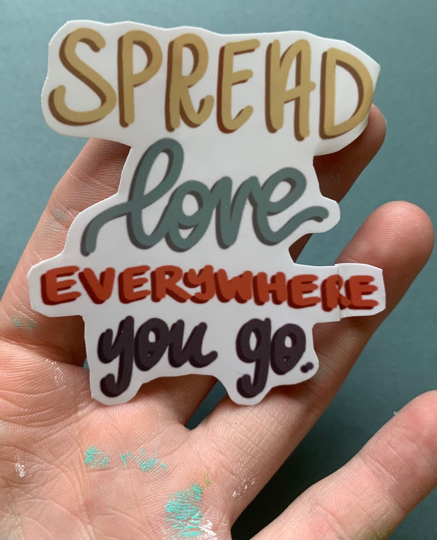 Spread Love Everywhere Sticker