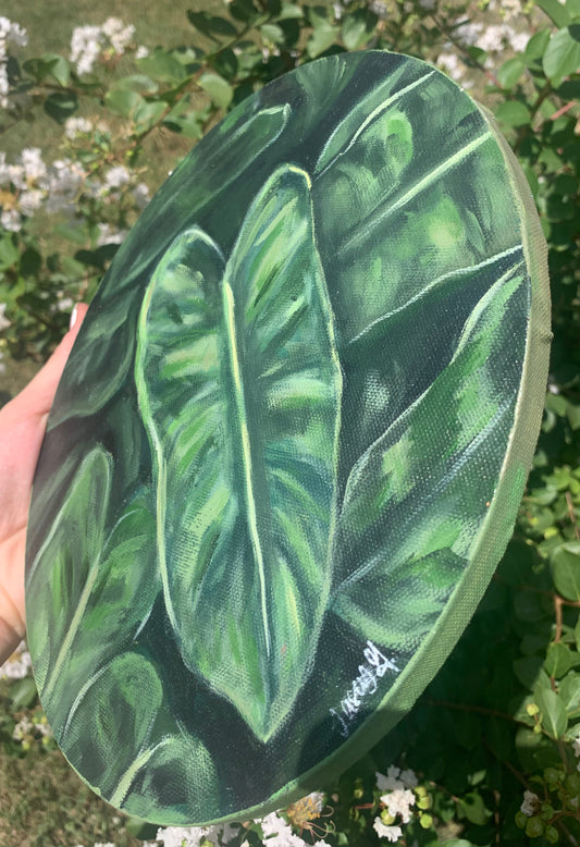 Green Botanical Plant Acrylic Painting