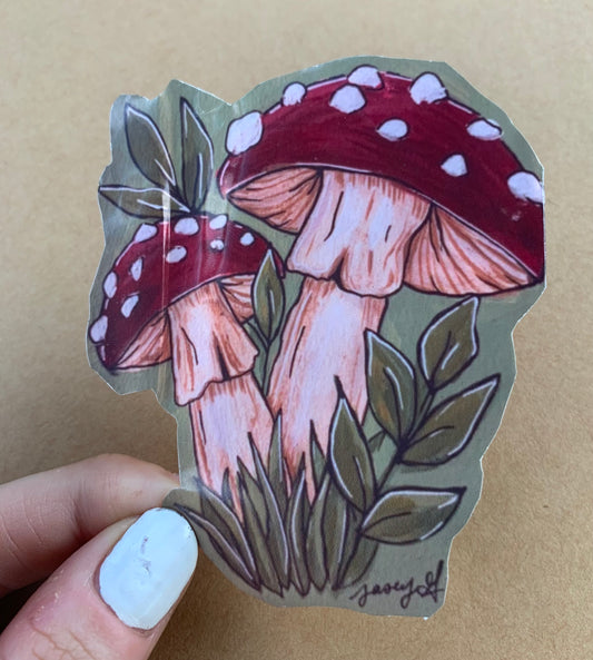 Dark Mushroom Sticker