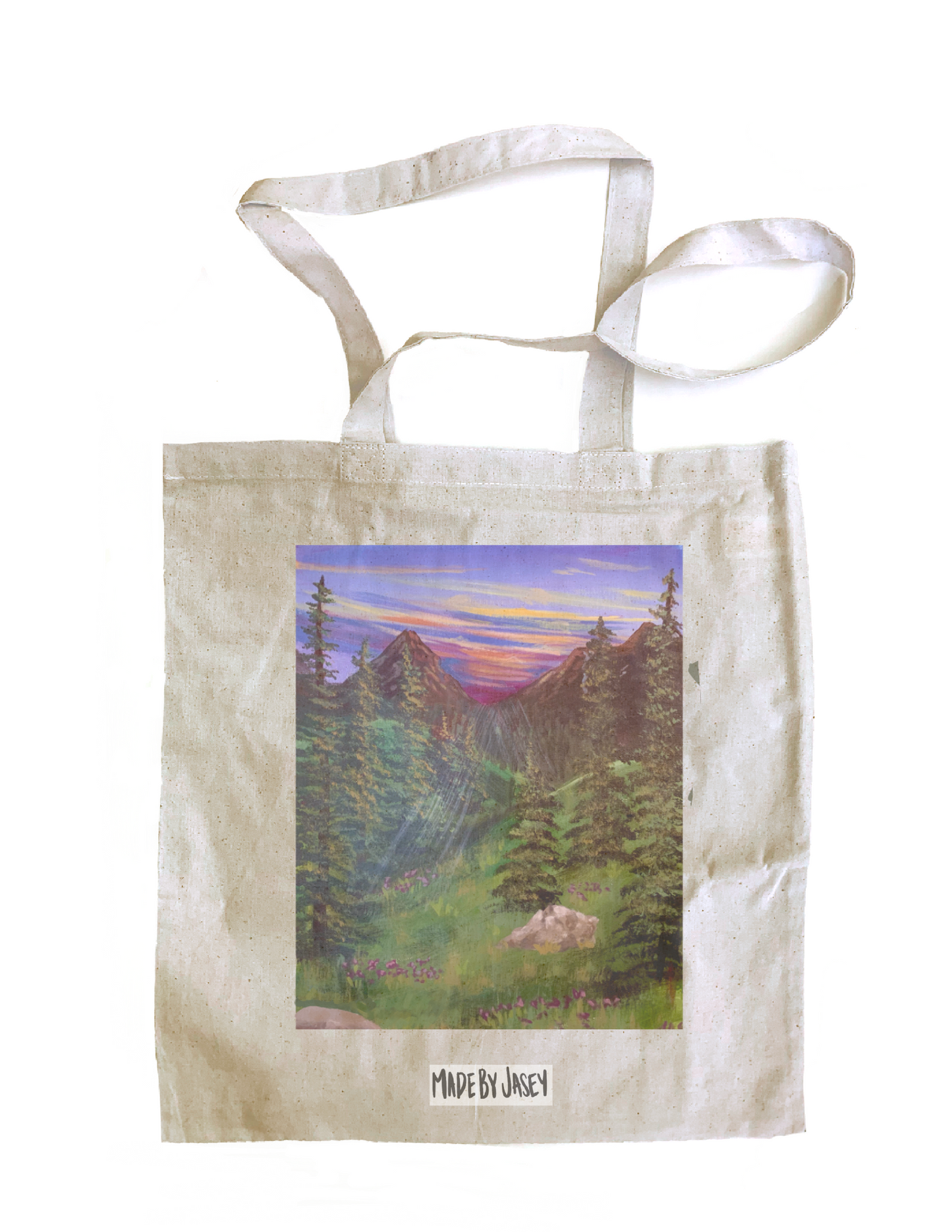 Sunset Mountain Landscape Totebag