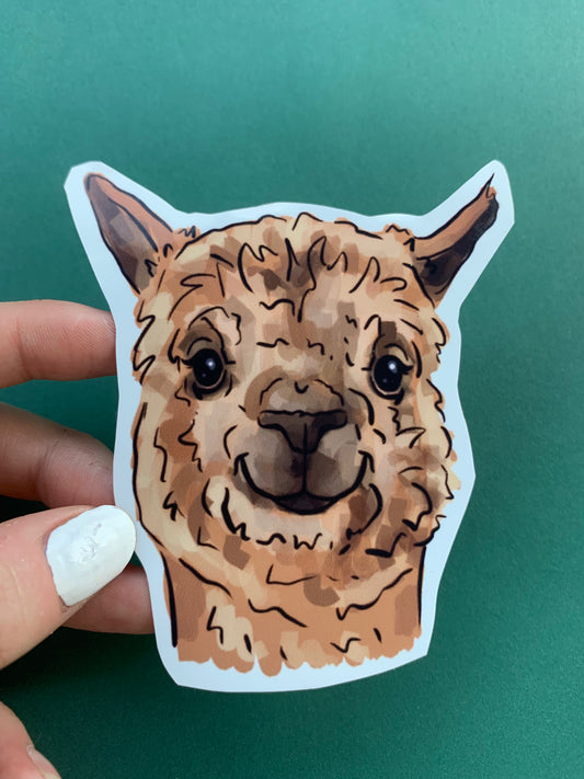 Happy Llama Sticker