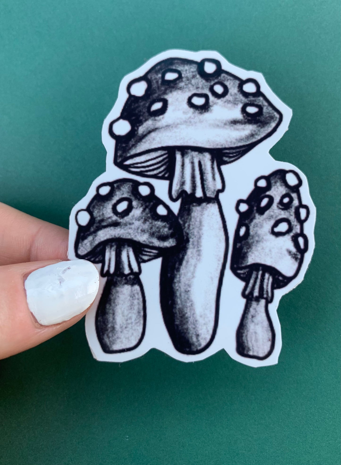 Three Mushrooms Sticker